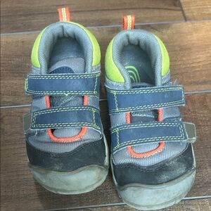 Keen Kids' Gray and Neon Green Boots